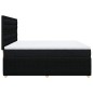 vidaXL Giroletto a Molle con Materasso Nero 200x200 cm in Tessuto vidaXL Giroletto a Molle con Materasso Nero 200x200 cm in Tessuto