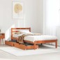 vidaXL Letto senza Materasso Marrone Cera 75x190 cm in Legno di Pino vidaXL Letto senza Materasso Marrone Cera 75x190 cm in Legno di Pino