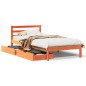 vidaXL Letto senza Materasso Marrone Cera 75x190 cm in Legno di Pino vidaXL Letto senza Materasso Marrone Cera 75x190 cm in Legno di Pino