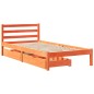 vidaXL Letto senza Materasso Marrone Cera 75x190 cm in Legno di Pino vidaXL Letto senza Materasso Marrone Cera 75x190 cm in Legno di Pino