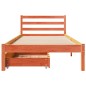 vidaXL Letto senza Materasso Marrone Cera 75x190 cm in Legno di Pino vidaXL Letto senza Materasso Marrone Cera 75x190 cm in Legno di Pino