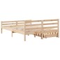 vidaXL Letto senza Materasso 135x190 cm in Legno Massello di Pino vidaXL Letto senza Materasso 135x190 cm in Legno Massello di Pino