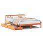 vidaXL Letto senza Materasso Marrone Cera 135x190 cm in Legno di Pino vidaXL Letto senza Materasso Marrone Cera 135x190 cm in Legno di Pino