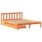 vidaXL Letto senza Materasso Marrone Cera 135x190 cm in Legno di Pino vidaXL Letto senza Materasso Marrone Cera 135x190 cm in Legno di Pino