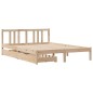 vidaXL Letto senza Materasso 140x190 cm in Legno Massello di Pino
