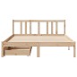 vidaXL Letto senza Materasso 140x190 cm in Legno Massello di Pino