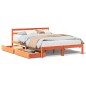 vidaXL Letto senza Materasso Marrone Cera 150x200 cm in Legno di Pino vidaXL Letto senza Materasso Marrone Cera 150x200 cm in Legno di Pino