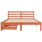 vidaXL Letto senza Materasso Marrone Cera 150x200 cm in Legno di Pino vidaXL Letto senza Materasso Marrone Cera 150x200 cm in Legno di Pino