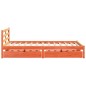 vidaXL Letto senza Materasso Marrone Cera 150x200 cm in Legno di Pino vidaXL Letto senza Materasso Marrone Cera 150x200 cm in Legno di Pino