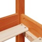 vidaXL Letto senza Materasso Marrone Cera 150x200 cm in Legno di Pino vidaXL Letto senza Materasso Marrone Cera 150x200 cm in Legno di Pino