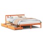 vidaXL Letto senza Materasso Marrone Cera 160x200 cm in Legno di Pino vidaXL Letto senza Materasso Marrone Cera 160x200 cm in Legno di Pino