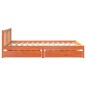 vidaXL Letto senza Materasso Marrone Cera 160x200 cm in Legno di Pino vidaXL Letto senza Materasso Marrone Cera 160x200 cm in Legno di Pino