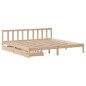 vidaXL Letto senza Materasso 180x200 cm in Legno Massello di Pino vidaXL Letto senza Materasso 180x200 cm in Legno Massello di Pino