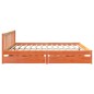 vidaXL Letto senza Materasso Marrone Cera 200x200 cm in Legno di Pino vidaXL Letto senza Materasso Marrone Cera 200x200 cm in Legno di Pino
