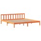 vidaXL Letto senza Materasso Marrone Cera 200x200 cm in Legno di Pino vidaXL Letto senza Materasso Marrone Cera 200x200 cm in Legno di Pino
