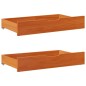 vidaXL Letto senza Materasso Marrone Cera 200x200 cm in Legno di Pino vidaXL Letto senza Materasso Marrone Cera 200x200 cm in Legno di Pino