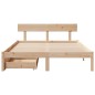 vidaXL Letto senza Materasso 120x200 cm in Legno Massello di Pino vidaXL Letto senza Materasso 120x200 cm in Legno Massello di Pino