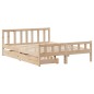 vidaXL Letto senza Materasso 120x190 cm in Legno Massello di Pino