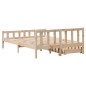 vidaXL Letto senza Materasso 120x190 cm in Legno Massello di Pino