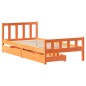 vidaXL Letto senza Materasso Marrone Cera 90x190 cm in Legno di Pino vidaXL Letto senza Materasso Marrone Cera 90x190 cm in Legno di Pino