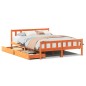 vidaXL Letto senza Materasso Marrone Cera 160x200 cm in Legno di Pino vidaXL Letto senza Materasso Marrone Cera 160x200 cm in Legno di Pino