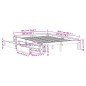 vidaXL Giroletto con Cassetti 160x200 cm in Legno Massello di Pino vidaXL Giroletto con Cassetti 160x200 cm in Legno Massello di Pino