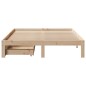 vidaXL Giroletto con Cassetti 150x200 cm in Legno Massello di Pino vidaXL Giroletto con Cassetti 150x200 cm in Legno Massello di Pino