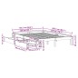vidaXL Giroletto con Cassetti 150x200 cm in Legno Massello di Pino vidaXL Giroletto con Cassetti 150x200 cm in Legno Massello di Pino
