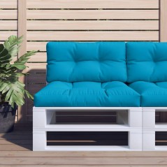 vidaXL Cuscino per Pallet Blu Chiaro 80x40x12 cm in Tessuto