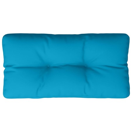 vidaXL Cuscino per Pallet Blu Chiaro 80x40x12 cm in Tessuto