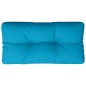 vidaXL Cuscino per Pallet Blu Chiaro 80x40x12 cm in Tessuto