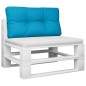 vidaXL Cuscino per Pallet Blu Chiaro 80x40x12 cm in Tessuto