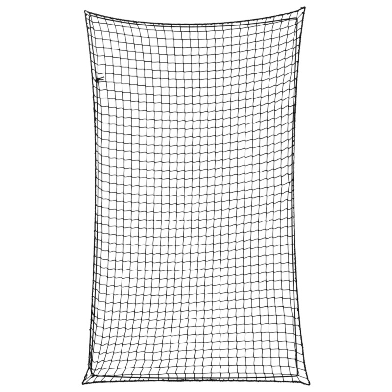 vidaXL Rete per Rimorchio con Corda Elastica Nero 2,5x1,5 m in PP