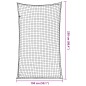 vidaXL Rete per Rimorchio con Corda Elastica Nero 2,5x1,5 m in PP