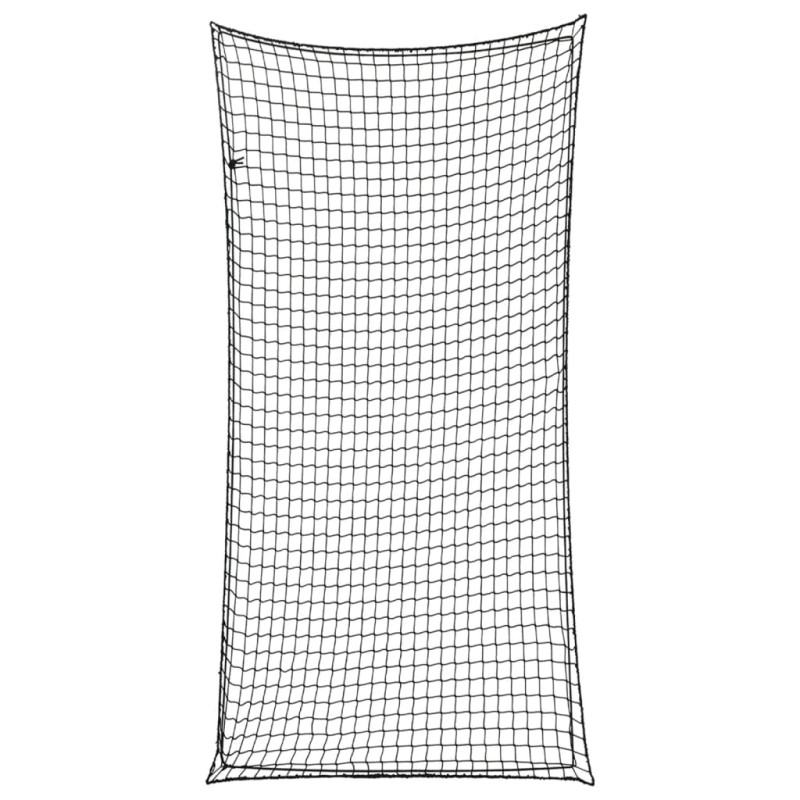 vidaXL Rete per Rimorchio con Corda Elastica Nero 4x2 m in PP