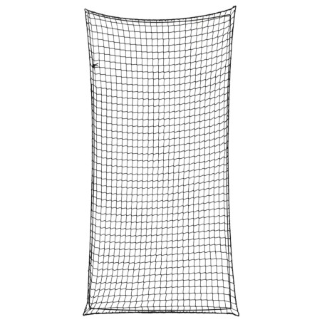 vidaXL Rete per Rimorchio con Corda Elastica Nero 4x2 m in PP