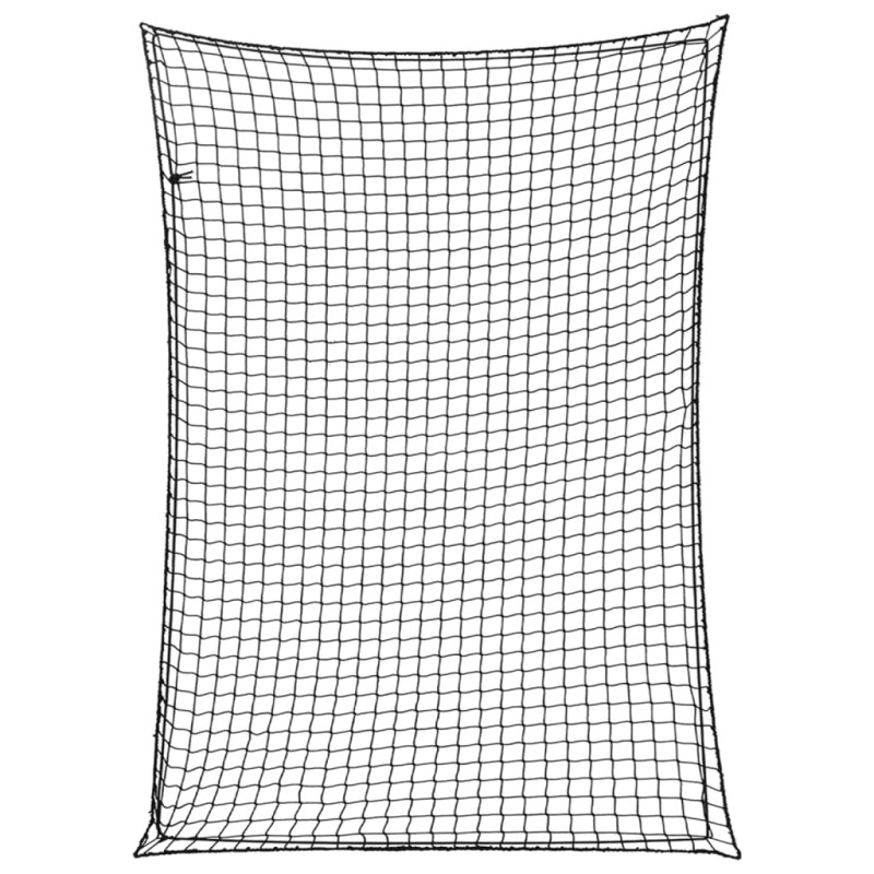 vidaXL Rete per Rimorchio con Corda Elastica Nero 3,5x2,5 m in PP