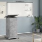 vidaXL Leggio con Ruote e Cassetto Grigio 55x55x107 cm in Multistrato vidaXL Leggio con Ruote e Cassetto Grigio 55x55x107 cm in Multistrato
