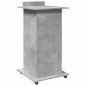 vidaXL Leggio con Ruote e Cassetto Grigio 55x55x107 cm in Multistrato vidaXL Leggio con Ruote e Cassetto Grigio 55x55x107 cm in Multistrato