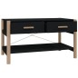 Tavolino da Salotto Nero 82x48x45 cm in Legno Multistrato Tavolino da Salotto Nero 82x48x45 cm in Legno Multistrato