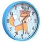 vidaXL Orologio da Parete Blu Ø25,5 cm Polistirene e Vetro vidaXL Orologio da Parete Blu Ø25,5 cm Polistirene e Vetro