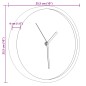 vidaXL Orologio da Parete Blu Ø25,5 cm Polistirene e Vetro vidaXL Orologio da Parete Blu Ø25,5 cm Polistirene e Vetro