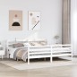 vidaXL Giroletto con Testiera senza Materasso Bianco 180x200 cm vidaXL Giroletto con Testiera senza Materasso Bianco 180x200 cm