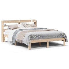vidaXL Giroletto con Testiera 120x190 cm in Legno Massello di Pino