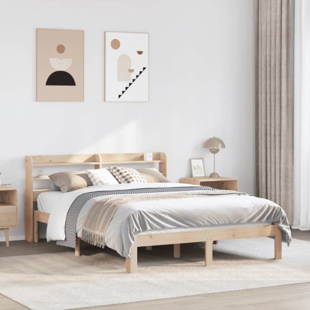vidaXL Giroletto con Testiera 140x200 cm in Legno Massello di Pino