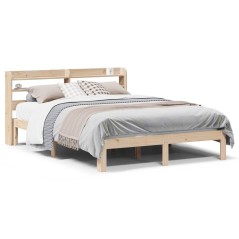 vidaXL Giroletto con Testiera 140x200 cm in Legno Massello di Pino