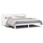 vidaXL Giroletto con Testiera senza Materasso Bianco 180x200 cm vidaXL Giroletto con Testiera senza Materasso Bianco 180x200 cm