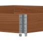 vidaXL Fioriera Rialzata Esagonale Marrone 160x160 cm Legno di Pino vidaXL Fioriera Rialzata Esagonale Marrone 160x160 cm Legno di Pino