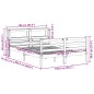 vidaXL Giroletto con Testiera senza Materasso Bianco 160x200 cm vidaXL Giroletto con Testiera senza Materasso Bianco 160x200 cm