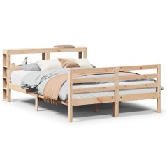 vidaXL Giroletto con Testiera 120x200 cm in Legno Massello di Pino